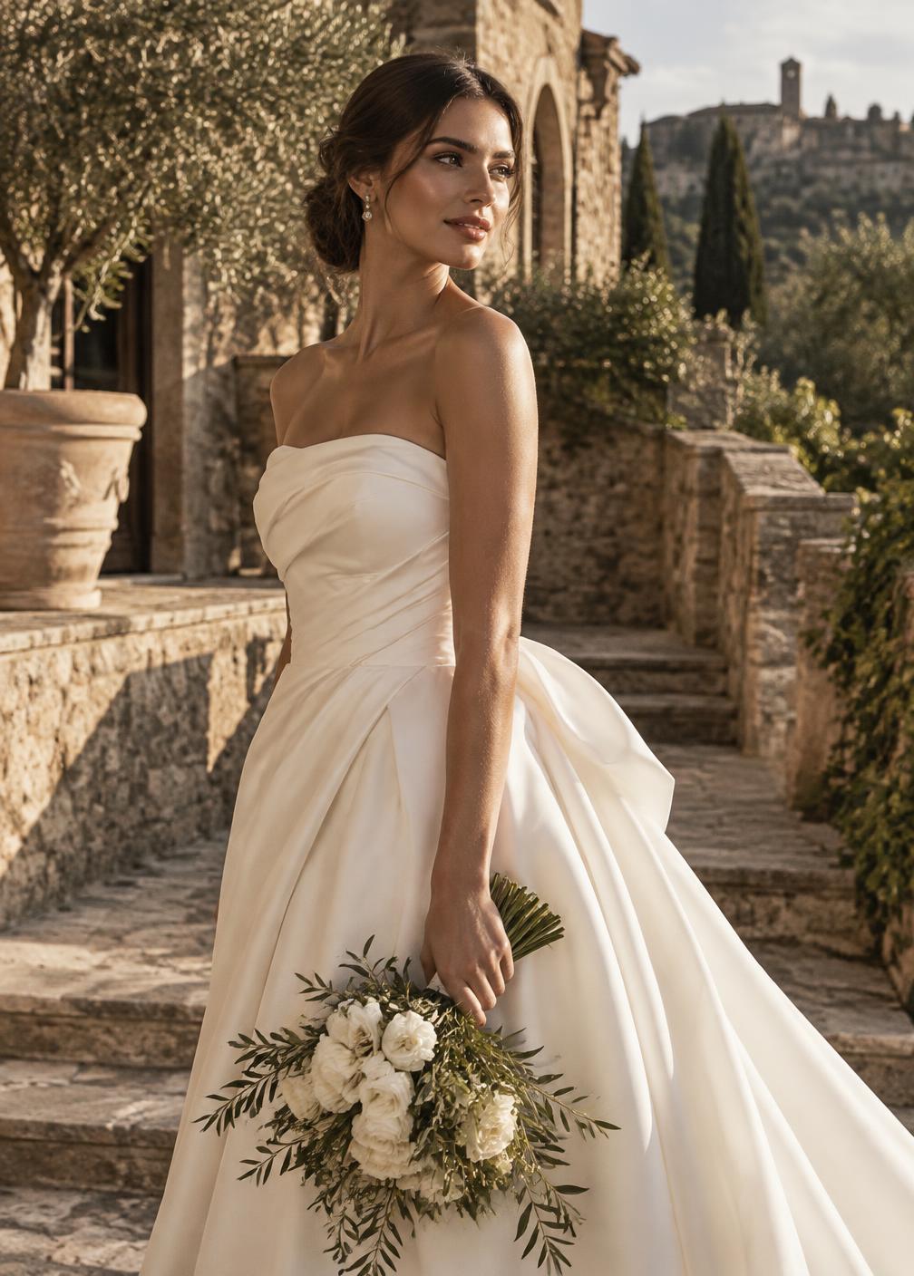 Destination bride in a European villa